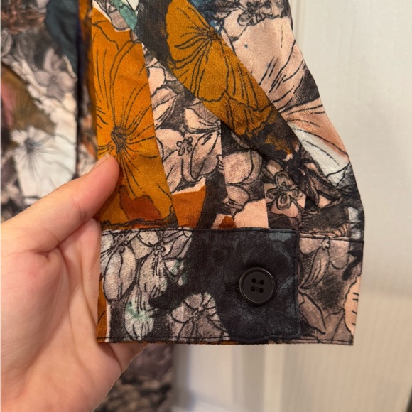 Raquel Allegra Brooke Flower Medley Print Silk Dress NWOT Size 1 - Picture 12 of 12